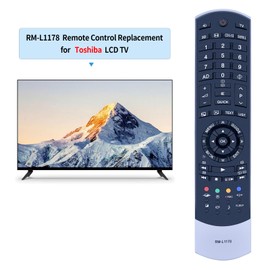 TCNOUMT RM-L1178 Toshiba LCD TV Remote Control Replacement CT-90388 CT-90404 CT-90395 CT-90366 CT-90367 CT-90368 CT-90369 CT-90405 CT-90408 Universal Remote Control