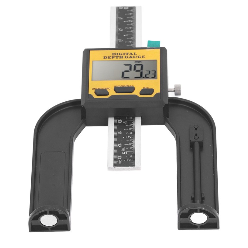 Digital Depth Gauge 0.01mm Resolution Woodworking Height and Depth Measurement