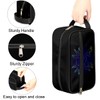Kids Travel Toiletry Bag - Black Axolotl Waterproof Hanging Dopp