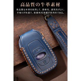 Subaru Key Case, SUBARU Car Smart Key Case, Key Cover, 3 Buttons, Genuine Leather, Designed for Subaru, Smart Key Cover, Luxury Stylish, Aqua Key Cover, Keychain, Stylish, For Subaru Levogue, Legacy,