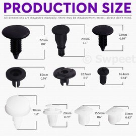 Swpeet 670Pcs Auto Car U-Clip U Nut with Auto Body Bolts & Clips Assortment Kit, Engine Under Cover Splash Shield Guard Body Bolts Fastener Rivet Push Clips for Dash Door Panel Interior SAE