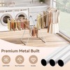 APEXCHASER Clothes Drying Rack, Foldable Drying Rack Clothing, Sturdy Metal