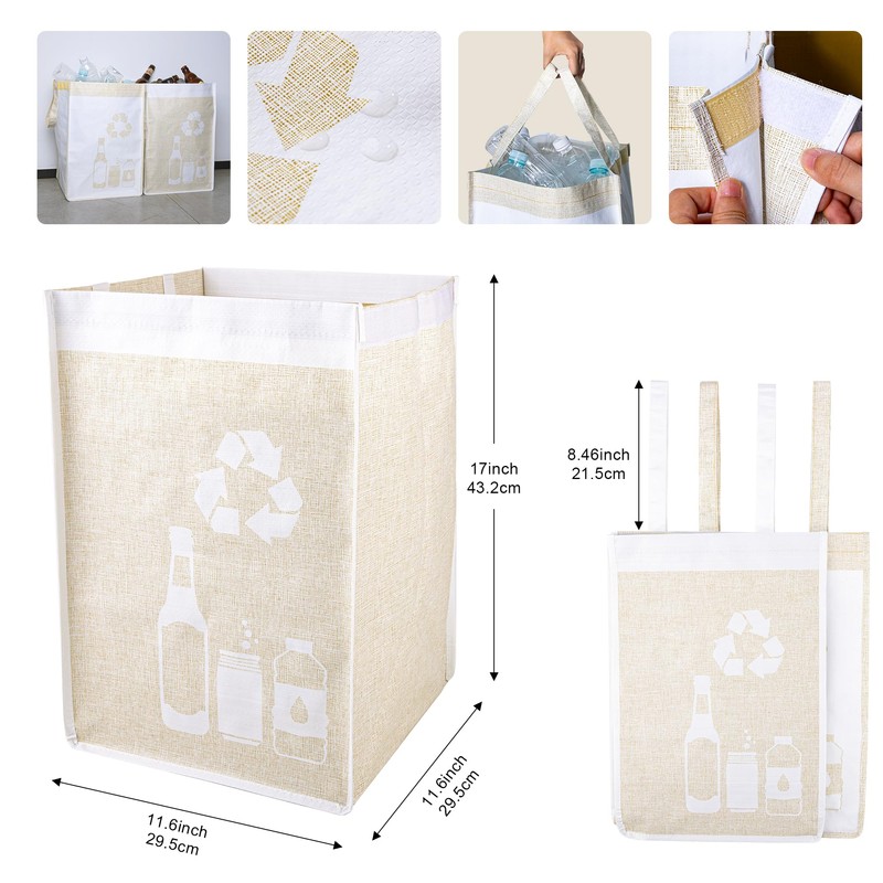 REFARICO Recycle Waste Bag for Kitchen Home- Indoor Recycling Bins