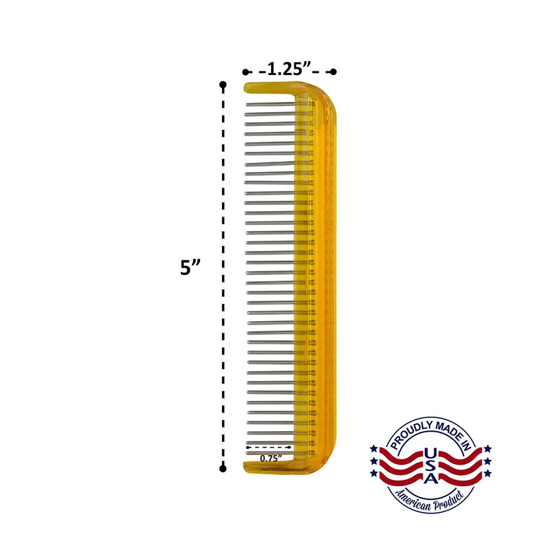Untangler Pet Comb (5", Golden Amber)