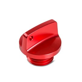 M20 x 2.5 Universal Motorcycle Engine Oil Filler Cap Screw Cover Plug Gray with O-ring Valve Oil Cap Transmission Tank Cover (Red)