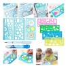 Universo en Linea Kit 9 Reglas Y Plantillas Escolares Para