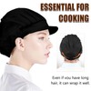 DtgEcd 3 Chefs Hats, Cotton Professional Chef Hat for Cooking,