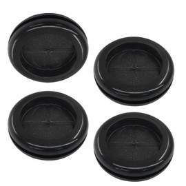 Hordion 20 Pcs Rubber Grommets 1" ID, 1-1/4" Drill Hole Cable Grommet Rubber Hole Plugs, Double Sided Round Firewall Plug Grommet for Wire Protection