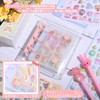 Sticker Notebook, Transparent, Dedicated Cover for Stickers, Mini Binder, M5,