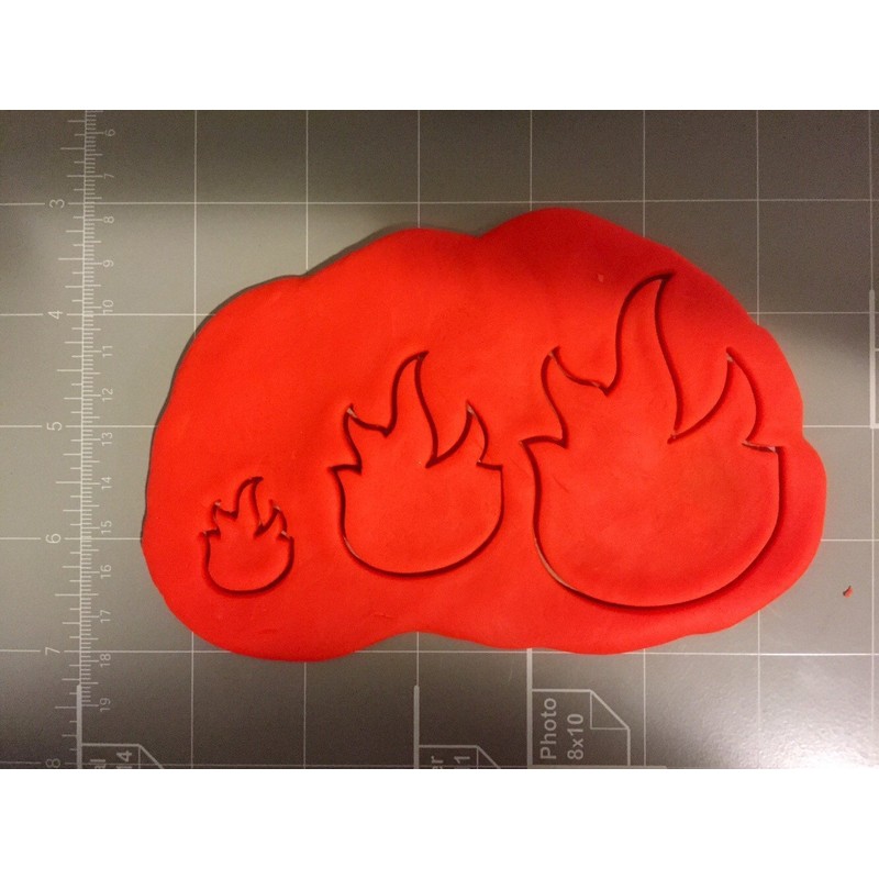 Fire Flame Cookie Cutter (4 Inch)