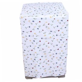 KOMBIUDA 54x54x82cm Flower Pattern Washing Machine Cover Waterproof Sturdy Protects Your Laundry Machine Stylish Laundry Room Accessory