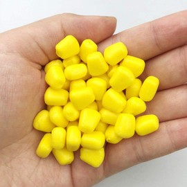 OriGlam 【Happy Shopping Day】 125pcs Simulation Fake Soft Baits Corn Carp Bait, 5 Colors Artificial Fake Corn Fishing Lure Carp Lures Baits