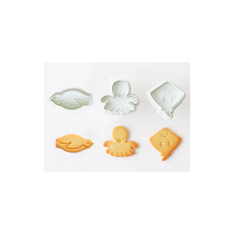 cotta Sea Cookie Cutter (Penguin, Octopus Ray)