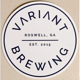 Variant Brewing Logo Craft Beer 3 inch Sticker Decal Brewery Roswell GA New!!!