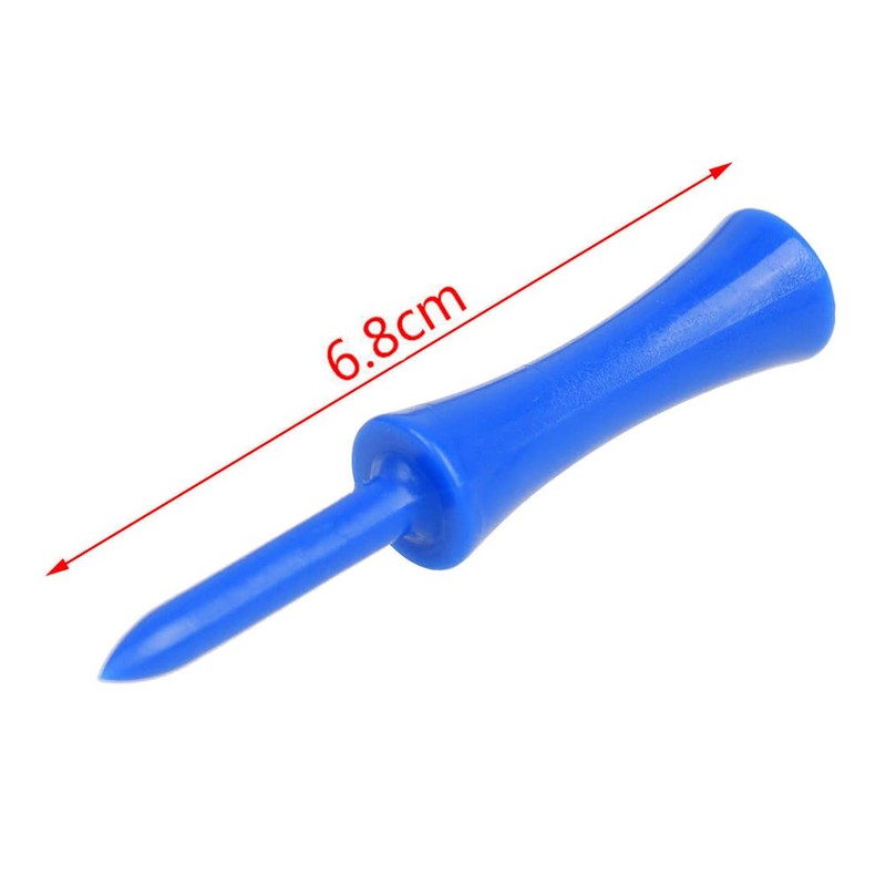 50Pcs/Set Portable Plastic Step Down Golf Tees Height Control Blue
