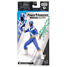 Power Rangers Lightning Collection Lightspeed Rescue Blue Ranger - Figura de acción Coleccionable Premium de 6 Pulgadas con Accesorios, niños de 4 año