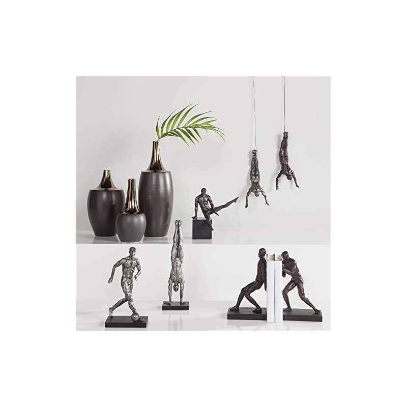 Torre & Tagus Athletic Resin Men Bookends Set of Two,