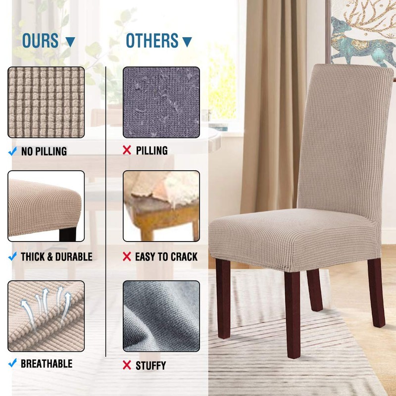 Smarcute Dining Chair Covers Stretch Removable Washable Chair Covers Chair