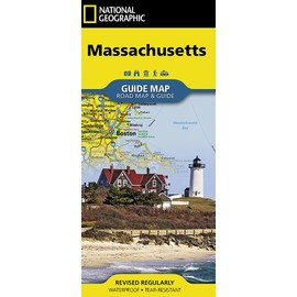 Massachusetts Map (National Geographic Guide Map)