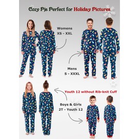 SUNNYBUY Matching Family Christmas Pajamas Set Holiday Jammies Xmas PJS for Women Men Couple and Teens, Christmas Lights, Men M