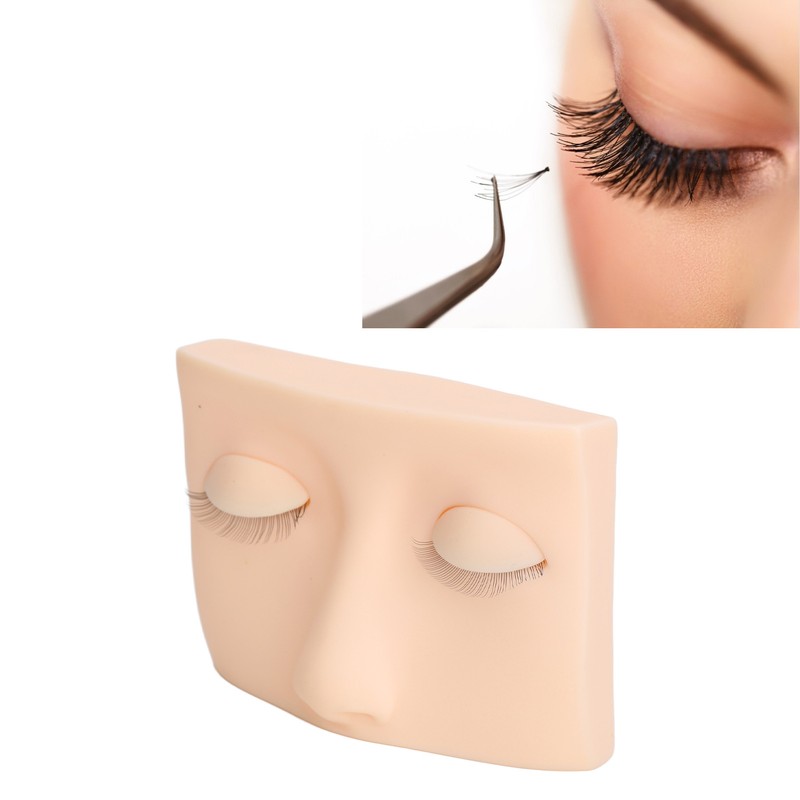 Eyelash Extension Mannequin Head Set Lash Extension Practice Face with
