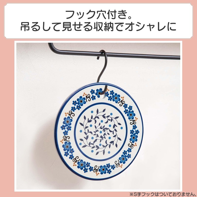 Como Life Ceramic Trivet Bouquet, Round 5.9 inches (15 cm),