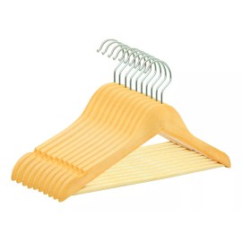 Exhivit Ganchos De Madera P/ropa De Niño(a) Paq C/10 Piezas