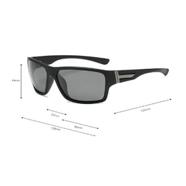 mincl Full lens Polarized Reading Sunglasses for Men Driving Running Sports Reader Square UV Protection Style Unisex (black, 2.25x)