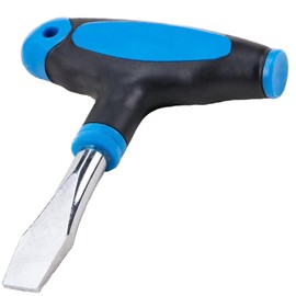 10mm T Handle Flat Head Screwdriver with Ergonomic Plastic Handle Wide Flathead Screwdriver for Slotted Screws, Used on Quick Release Plate, Camera Tripod Monopod and General Maintenance