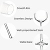 YANGNAY 8 Pack Wine Glasses Set, 15 Oz Classic Red