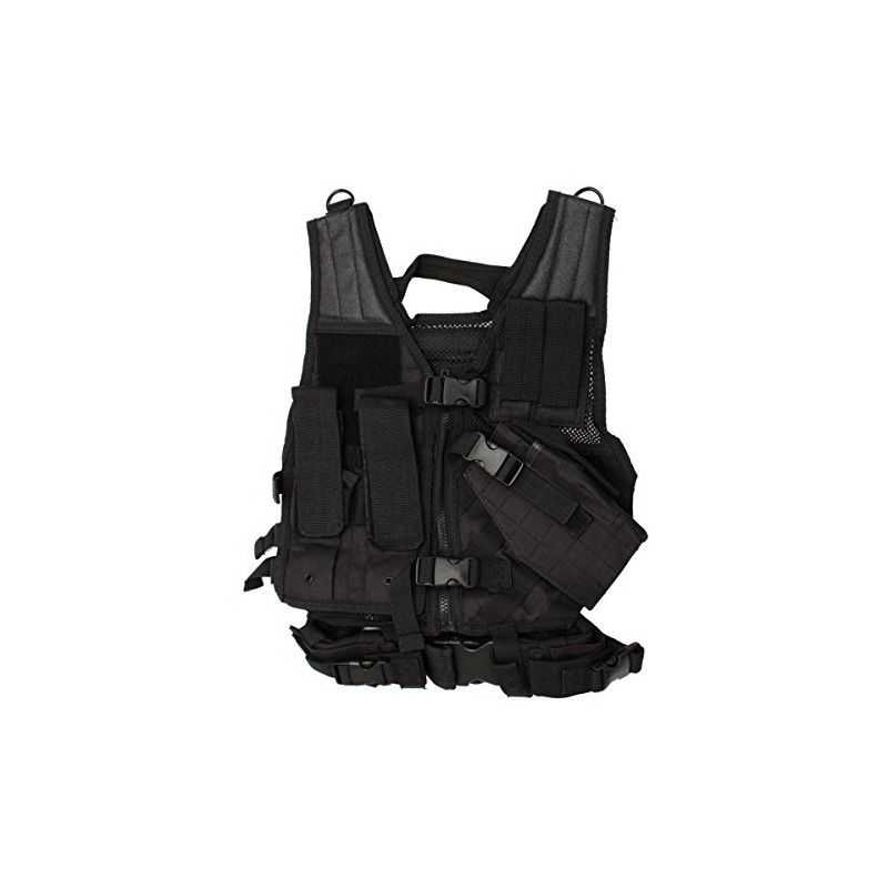 NcSTAR unisex adult NcStar Tactical Vest Childrens Black XS S,