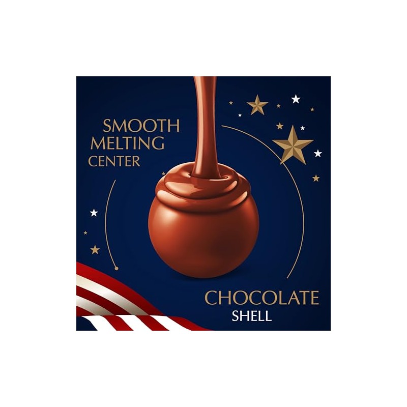 Lindt LINDOR Assorted Chocolate Candy Truffles Limited Edition USA 250th