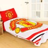 Man Utd Reversible Fade Single Duvet Set (Duvet 135 x