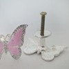 brandname Beyoo 6 pcs Deep Pink Butterfly Shape Door Handle