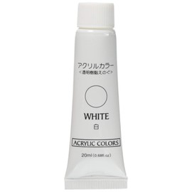 Sunnote 1462 Acrylic Color, 0.7 fl oz (20 ml), White, Set of 10
