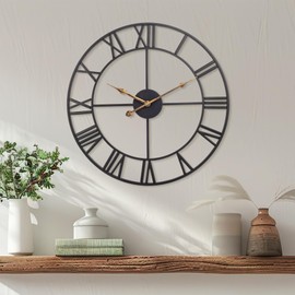 14 Inch Modern Wall Clock, Kitchen Clocks Wall Battery Operated, Silent Analog Large Wall Clock for Living Room/Bedroom/Dining Room Decor