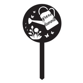 JMsuertes Grow Dammit Funny Garden Sign, Unique Outside Gardening Decor Outdoor, Flower Vegetable Garden Accessories, Fun Gardening Gifts for Women Men Mom Gardener Who Love Plants