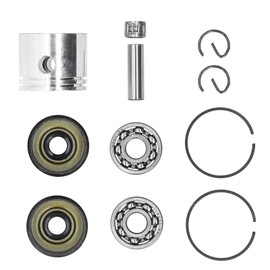 41.1mm Piston Kit Crank Bearing Fit for Poulan 220 221 260 1950 2150 2250 2450 2550