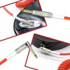 KIRLIN Cable IMK-202PFGL-30/RDF 1/4" Premium Coil Instrument Cable, 30', Red