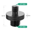 Rigych Camera Screw Adapter 1/4 to 3/8 Thread Adapter Inch