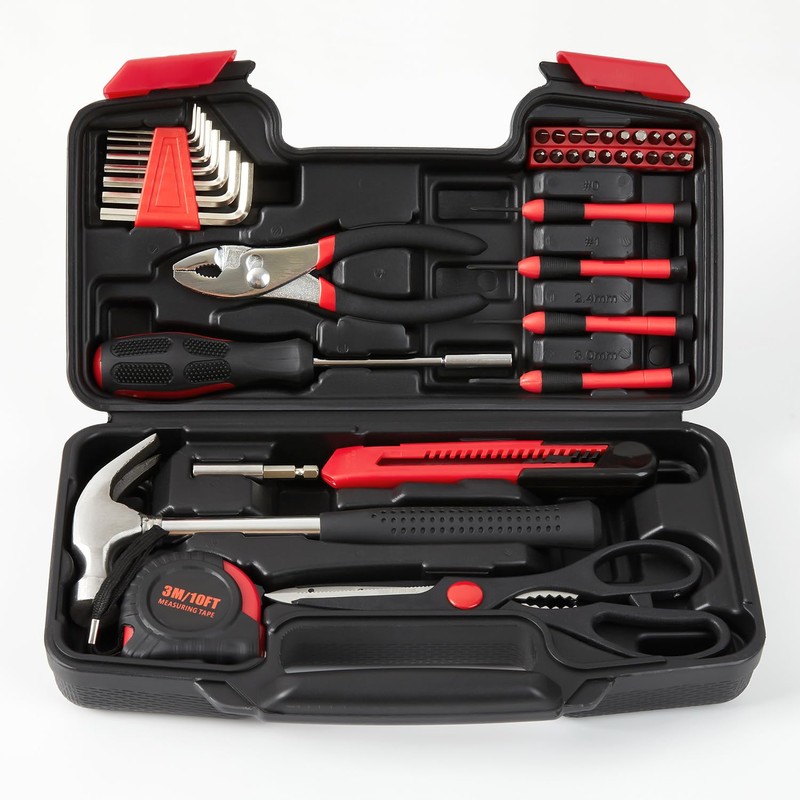 39 Piece Tool Set General Household Hand Kit With Storage