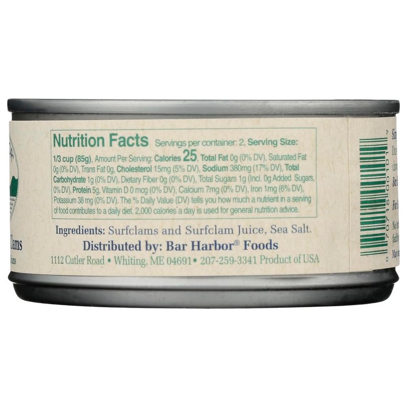 Bar Harbor Clams Chopped 6.5 OZ(Pack of 2)