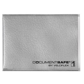 VELOFLEX 3271800 Document Safe Card Case, Card Case, RFID/NFC Protection, RFID Blocker, 90 x 63 mm, Grey, Pack of 1
