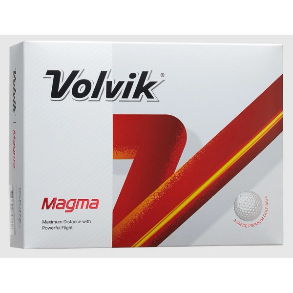Volvik Magma Golf Balls (White,12pk) 1dz 2024 Non-Conforming NEW