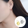 120Pcs 12mm Blank Bezel Earrings Setting,Earrings Wire Hooks Stud Earring