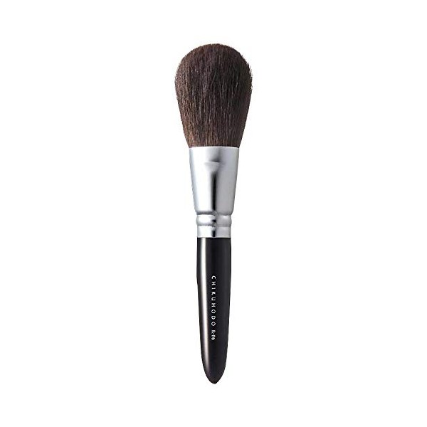 Kumano Brush (Cosmetic Brush) Takehodo Regular Series Powder Brush Ash Squirrel R-P6 Black Line Makeup Brush