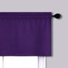 Mrs.Naturall Royal Purple Valance Curtains for Windows 36x16 Inch Length