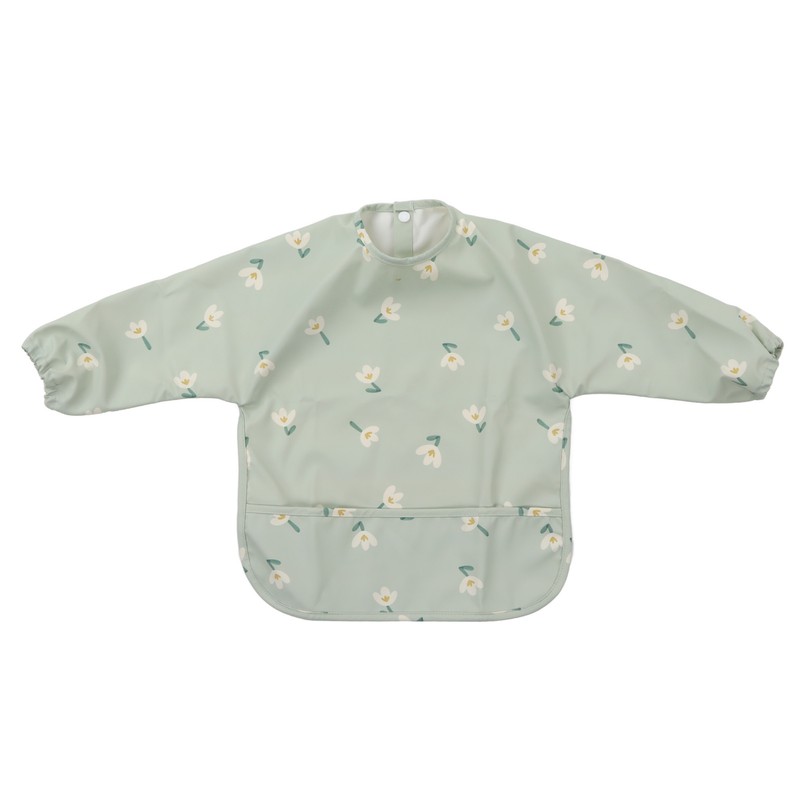 Infant Long Sleeve Bib Waterproof Cute Toddler Soft Sleeved Bib