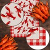 Pudodo Crawfish Boil Table Runner Lobster Seafood Boil Themed Buffalo