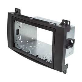 Double DIN Radio Faceplate Set for Mercedes A W169 B W245, Sprinter W906 Vito/Viano W639, VW Crafter Black